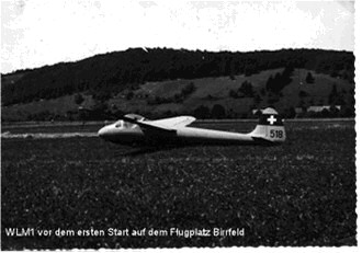 WLM1 vor dem ersten Start auf dem Flugplatz Birrfeld